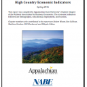 Front page of High Country Economic Indicators Final Report