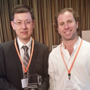 Ji Yan, left, with Eastern Economic Journal Associate Editor Diego Nocetti